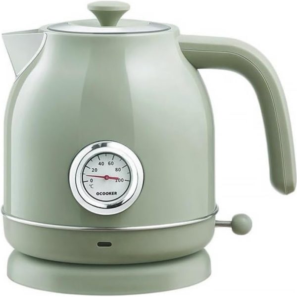 کتری برقی Qcooker Retro Electric Kettle with Mechanical Thermometer