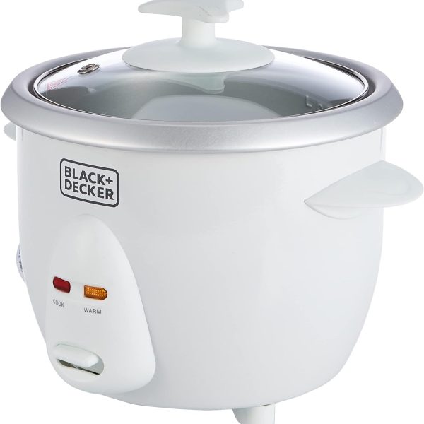 پلو پز BLACK+DECKER 350W 0.6L Rice Cooker With Removable NonStick Bowl