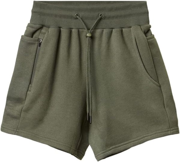 شلوارک ورزشی مردانه Dress Cici Polyester Gym Shorts for Men, 5 Inch Running Shorts, Comfy Loose Fit Athletic Shorts with Zip Pocket